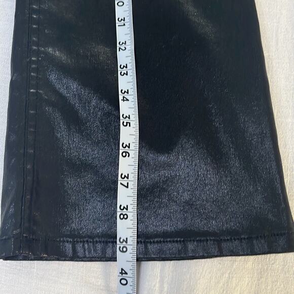 Rag & Bone Casey High-Rise Ankle Flare Pants in Coated Black Size 31 NWT - Picture 10 of 14